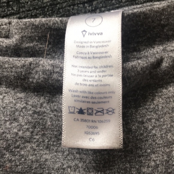Ivivva by Lululemon gray leggings - Picture 2 of 2